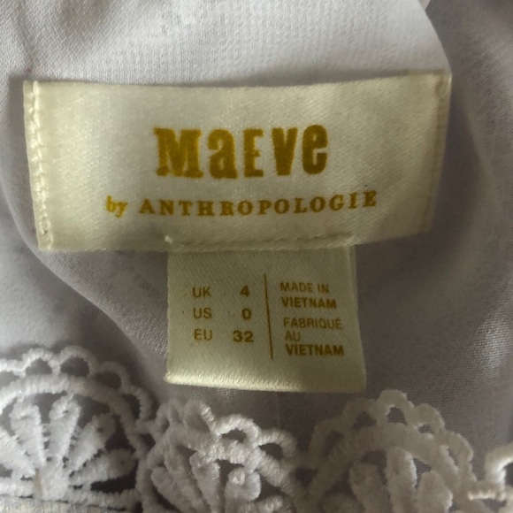 💛 0 💛 NWT Anthro Top Blouse Sleeveless Pineapple Lace Buttons Cute Fun​ - Picture 3 of 8